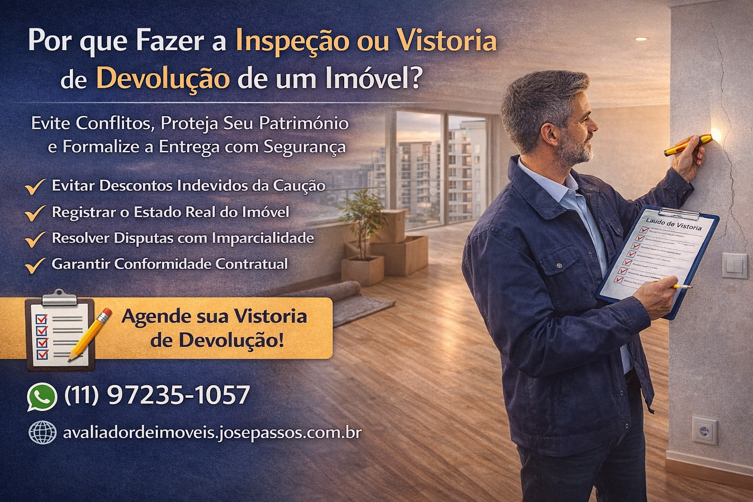 Vistoria de Devolução (Saída) de um Imóvel