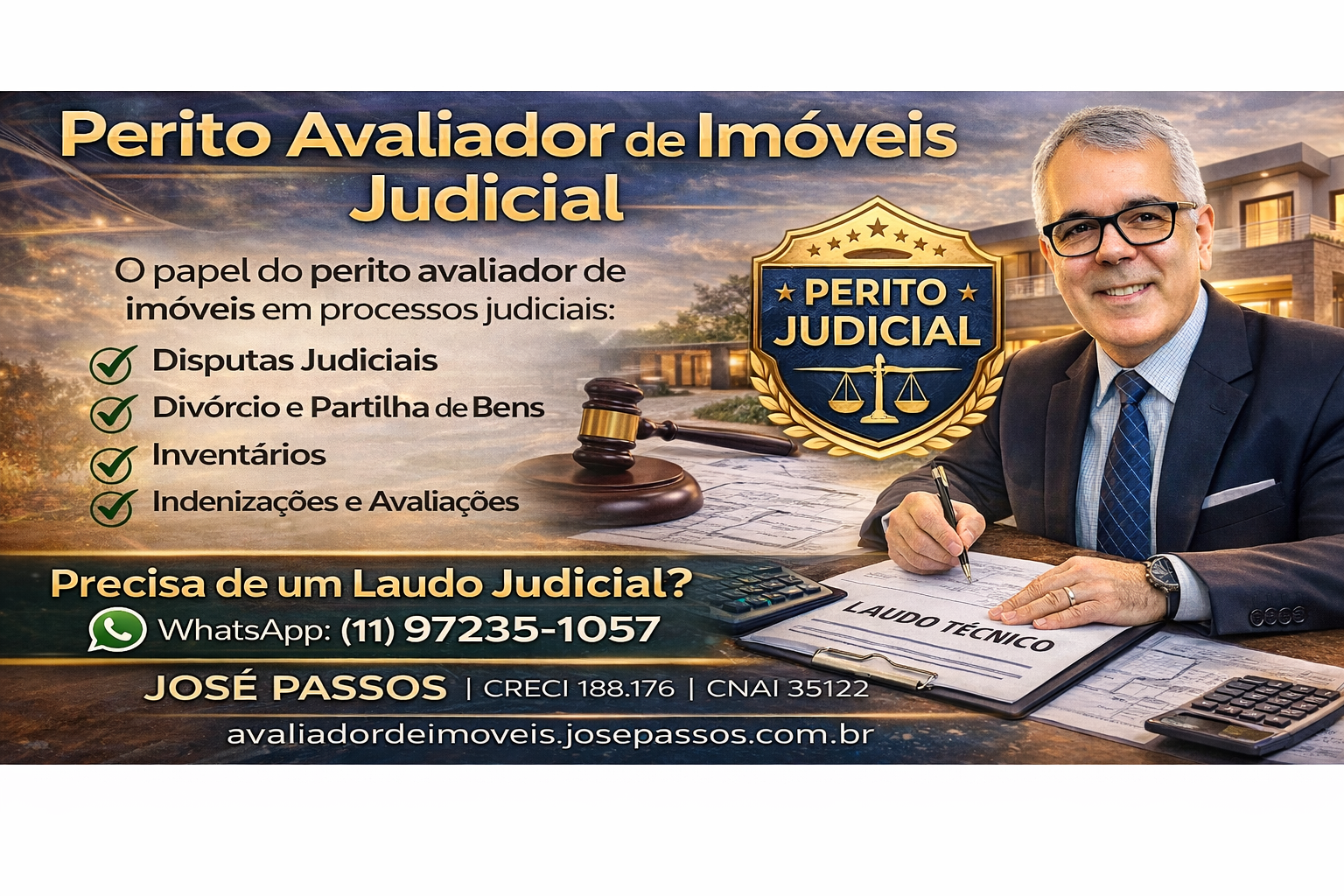 Perito Avaliador de Imóveis Judicial