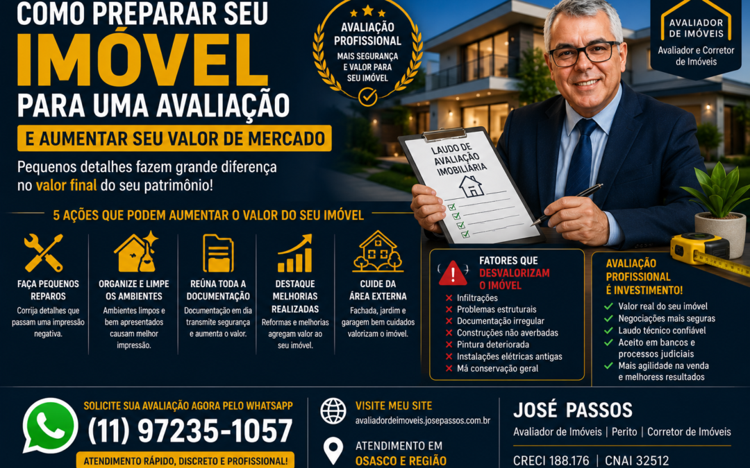 Como Preparar seu Imóvel para uma Avaliação e Aumentar seu Valor de Mercado