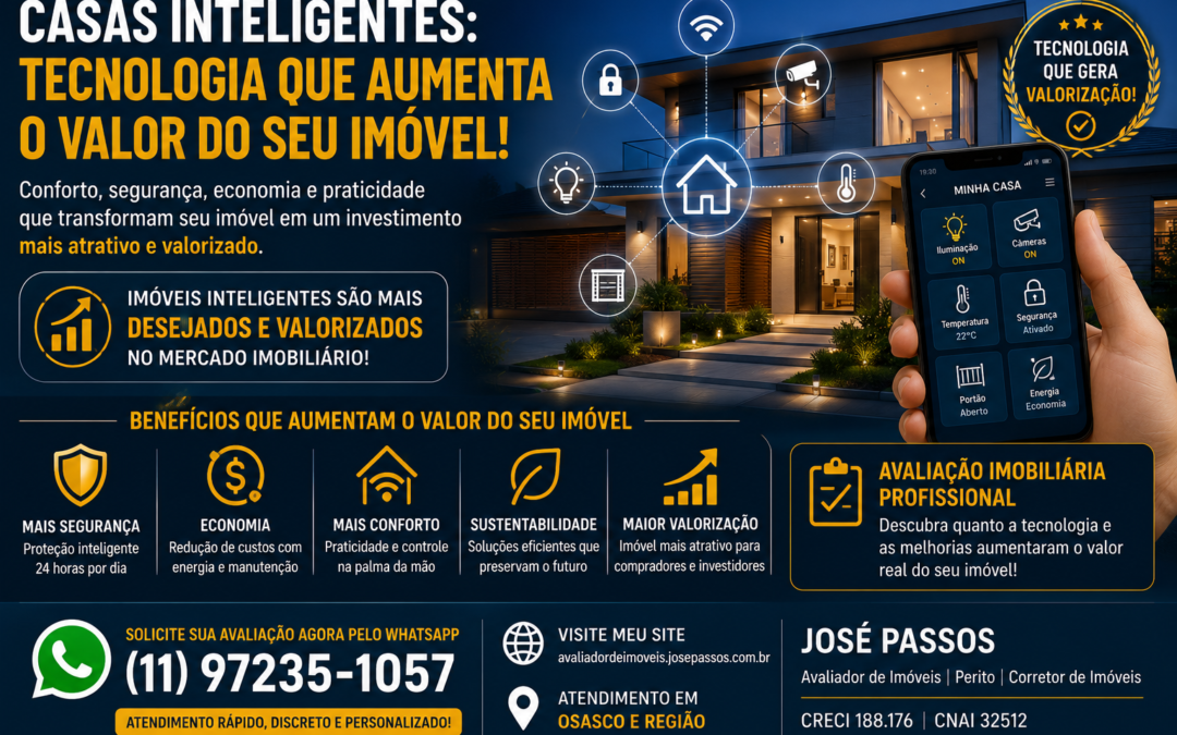 Casas Inteligentes: Como a Tecnologia Está Aumentando o Valor dos Imóveis