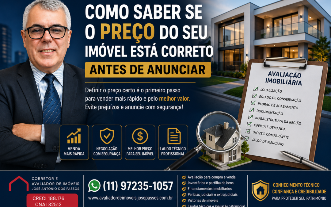 Como Saber se o Preço do Seu Imóvel Está Correto Antes de Anunciar