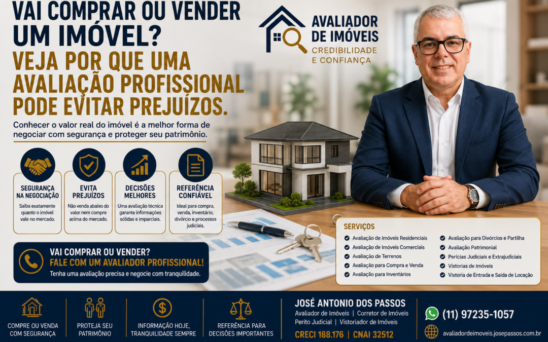 Vai Comprar ou Vender um Imóvel? Veja Por Que uma Avaliação Profissional Pode Evitar Prejuízos