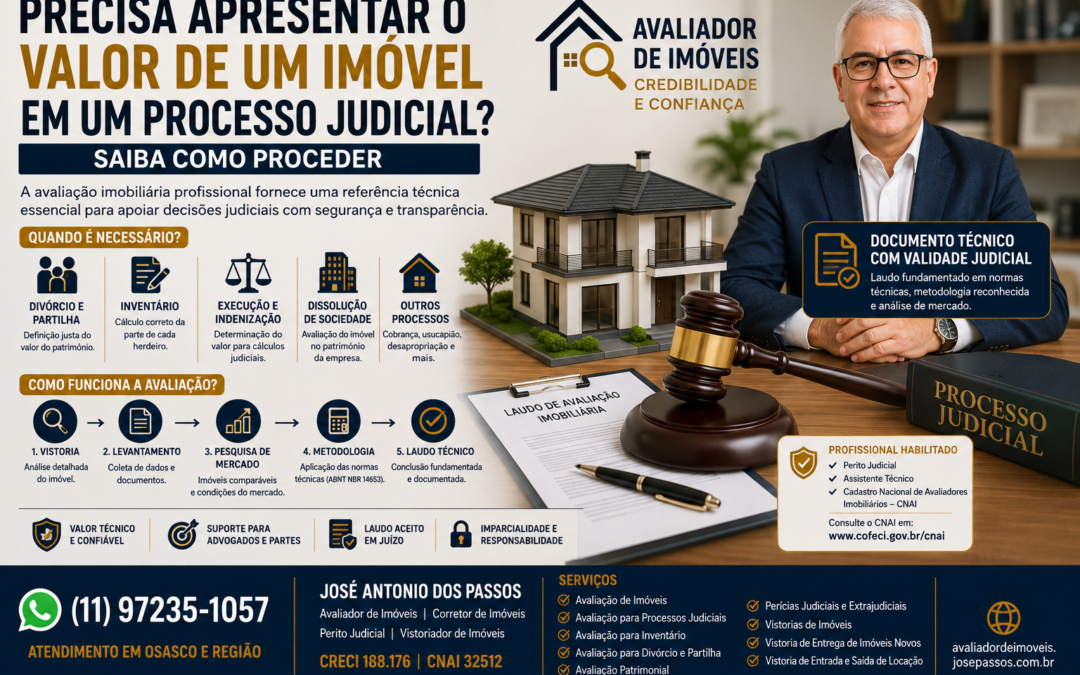 Precisa Apresentar o Valor de um Imóvel em um Processo Judicial? Saiba Como Proceder