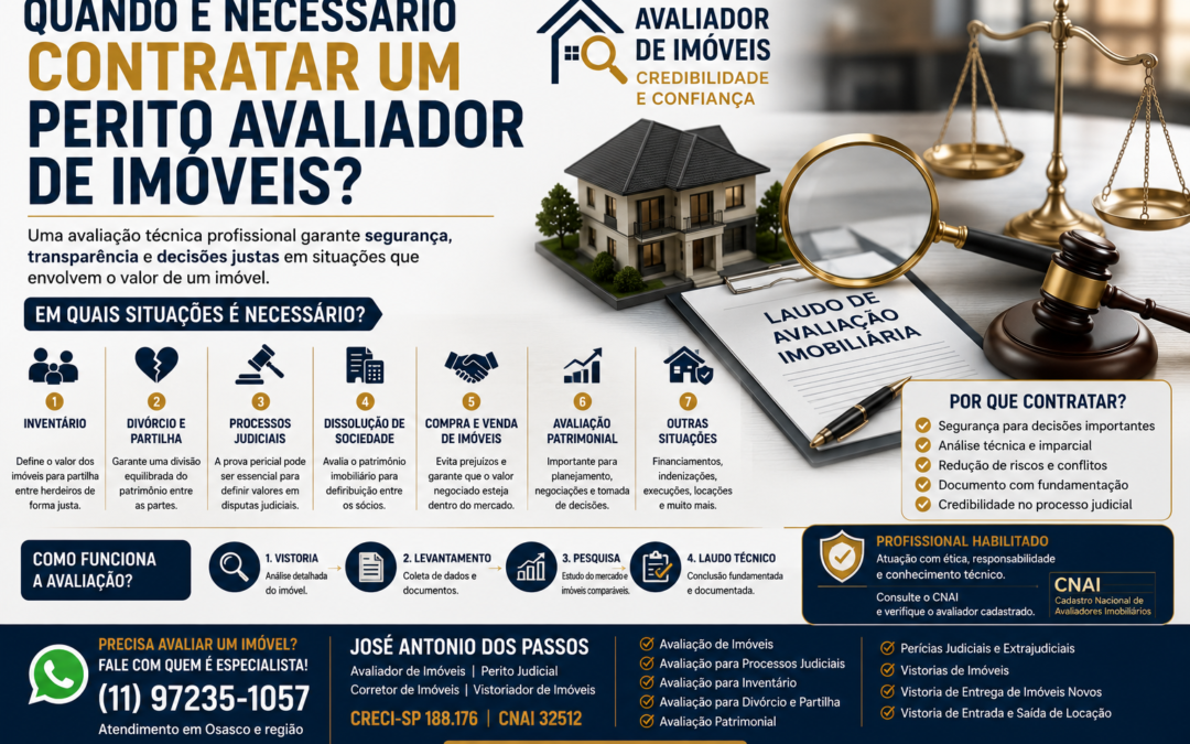 Quando é Necessário Contratar um Perito Avaliador de Imóveis?