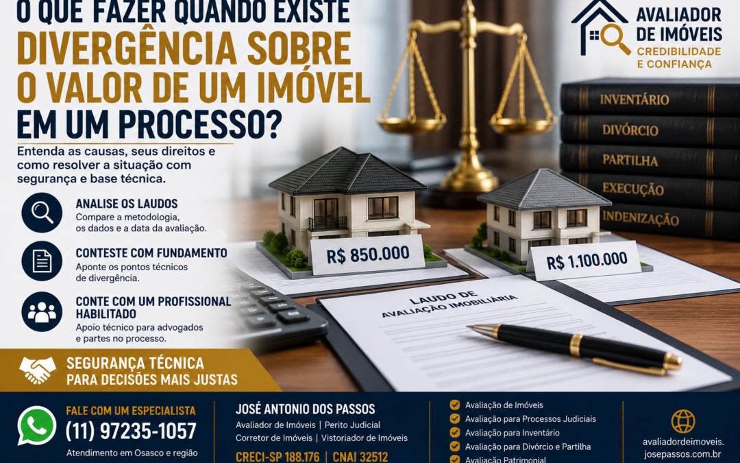 O Que Fazer Quando Existe Divergência Sobre o Valor de um Imóvel em um Processo?