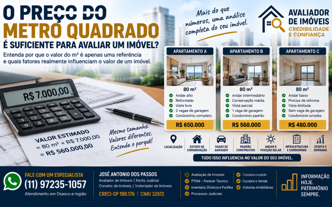 O Preço do Metro Quadrado é Suficiente Para Avaliar um Imóvel?
